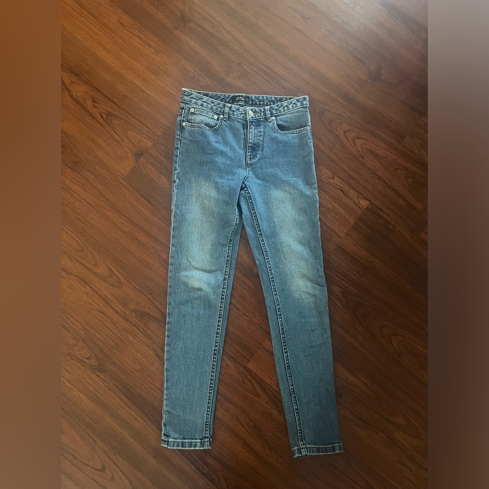 Apc High Standard Mid Rise Straight Denim Size 27